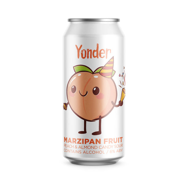 Yonder Marzipan Fruit Peach and Almond Candy Sour 440ml 6%