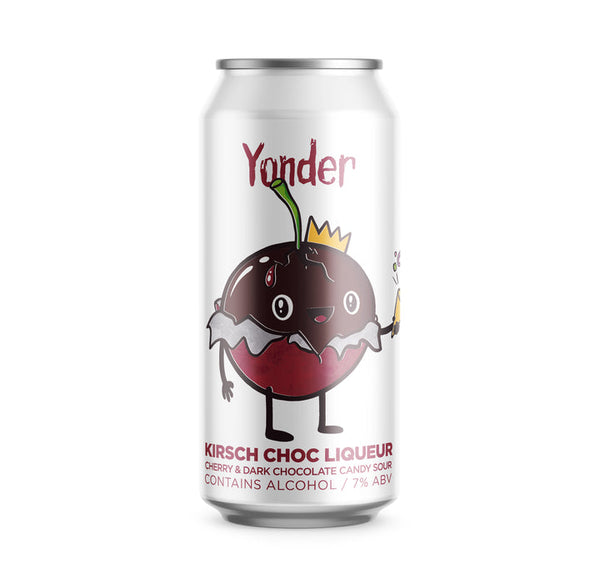 Yonder Kirsch Choc Liqueur Cherry and Dark Chocolate Candy Sour 440ml 7%