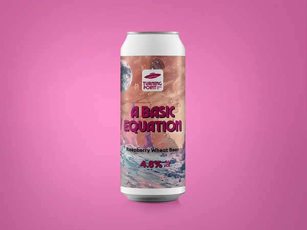 Turning Point A Basic Equation Raspberry Wheat Beer 440ml 4.8%