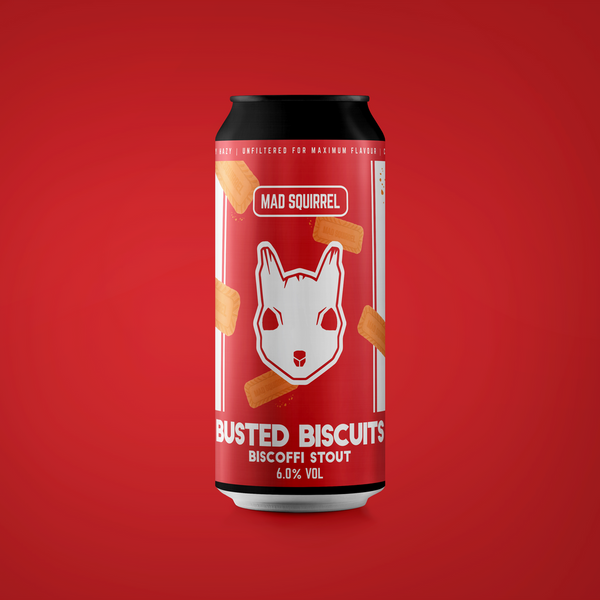 Mad Squirrel Busted Biscuits Biscoffi Stout 440ml 6%