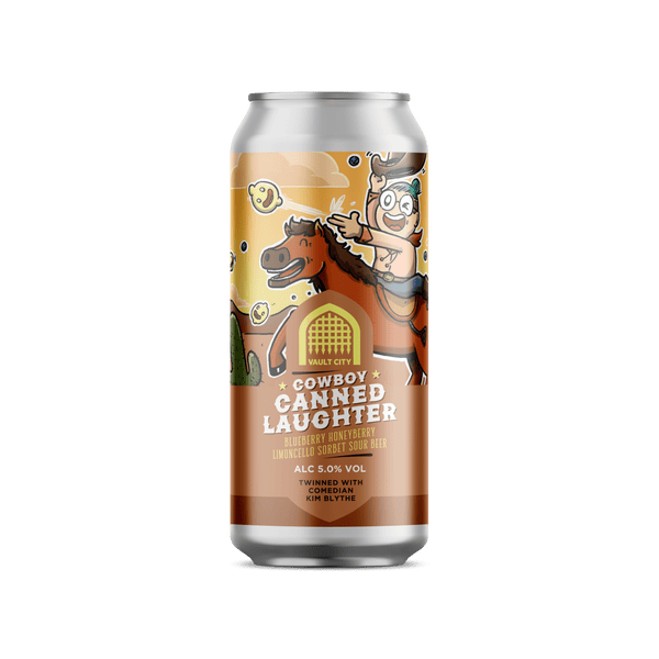 Vault City Cowboy Canned Laughter Blueberry Honeyberry Limoncello Sorbet Sour Beer 440ml 5%