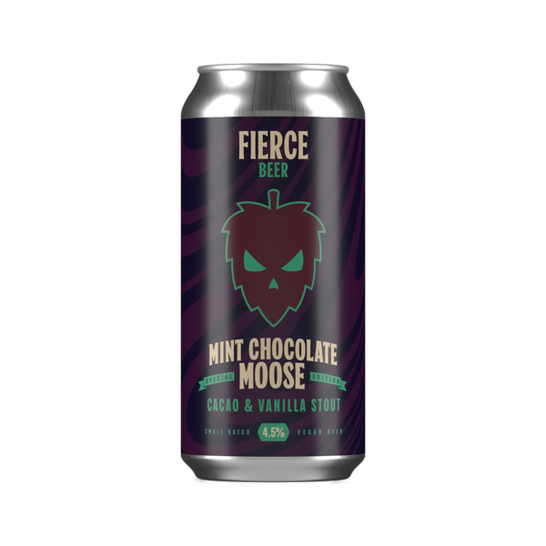 Fierce Beer Co. Mint Chocolate Moose Cacao and Vanilla Stout 440ml 4.5%