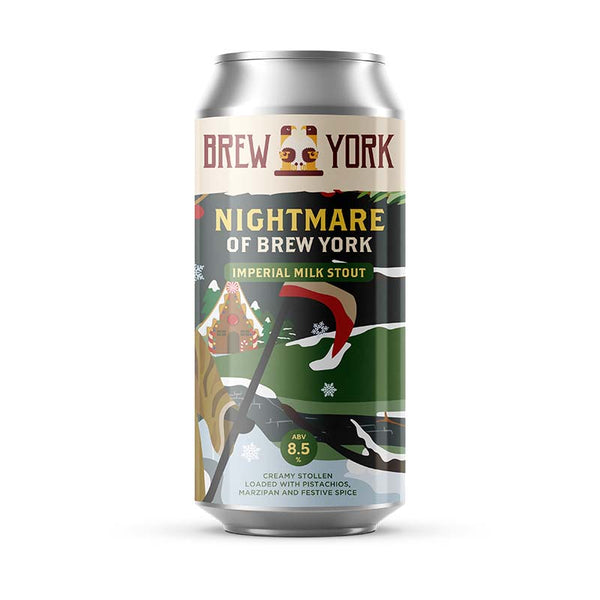 Brew York Nightmare of Brew York Imperial Milk Stout Creamy Stollen Pistachios and Marzipan 440ml 8.5%