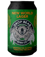 Drop Bear Beer Co. Alcohol Free New World Lager 330ml 0.5%