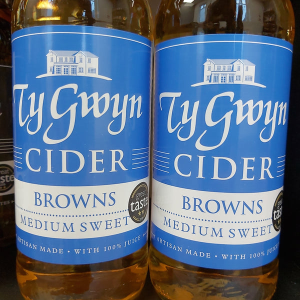Ty Gwyn Browns Medium Sweet Cider 500ml 5%