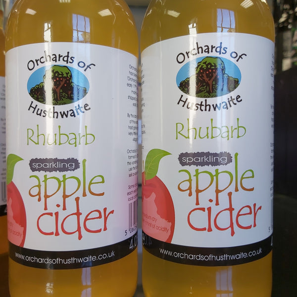 Orchards Of Husthwaite Sparkling Rhubarb Apple Cider 500ml 4%