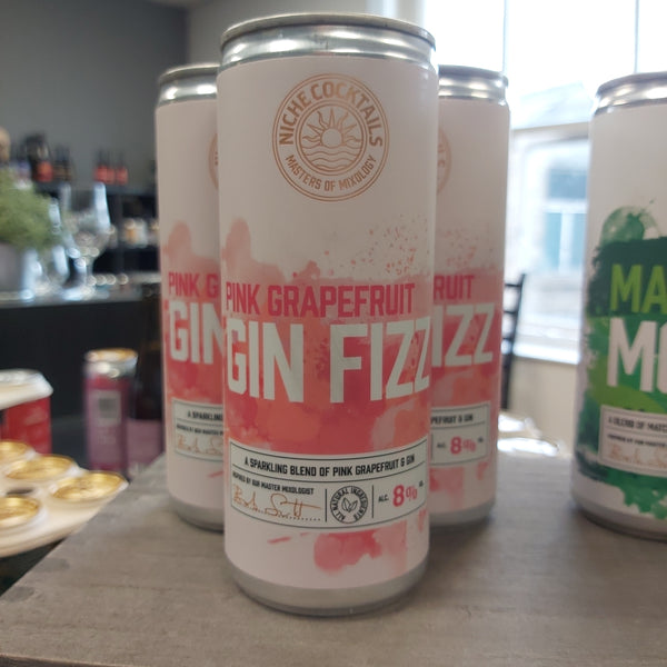 Niche Cocktails Pink Grapefruit Gin Fizz 250ml 8%