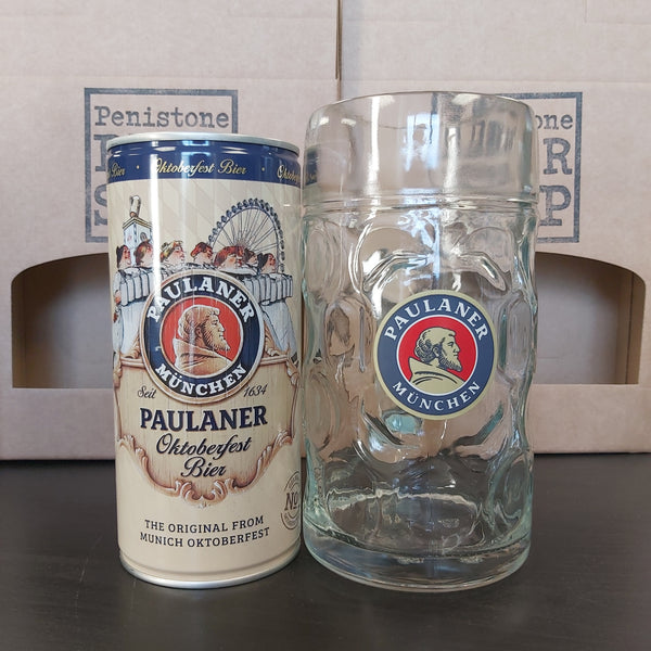Paulaner Munchen Oktoberfest Bier 1L 6% +1L Stein Glass