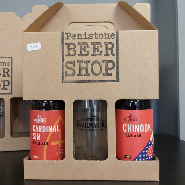 Nailmaker Gift Pack 2 beers 1 glass