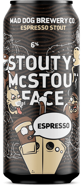 Mad Dog Brewery Stouty McStout Face Espresso Stout 440ml 6%