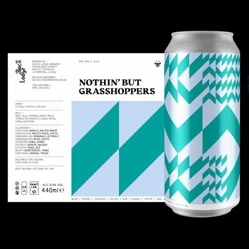 Black Lodge Brewery Nothing But Grasshoppers DDH IPA 440ml 6.4%