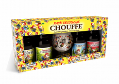 Chouffe Assorted Gift Pack 4 x 330ml plus glass
