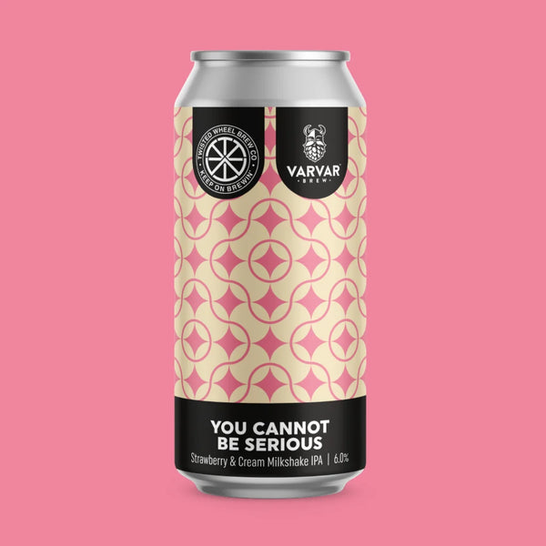 Twisted Wheel Brew Co. You Cannot Be Serious Strawberry & Cream Milkshake IPA 440ml 6%