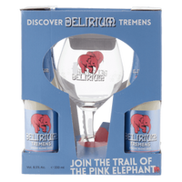 Delirium Tremens Gift Pack 4 x 330ml 8.5% plus glass