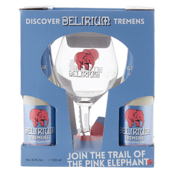 Delirium Tremens Gift Pack 4 x 330ml 8.5% plus glass